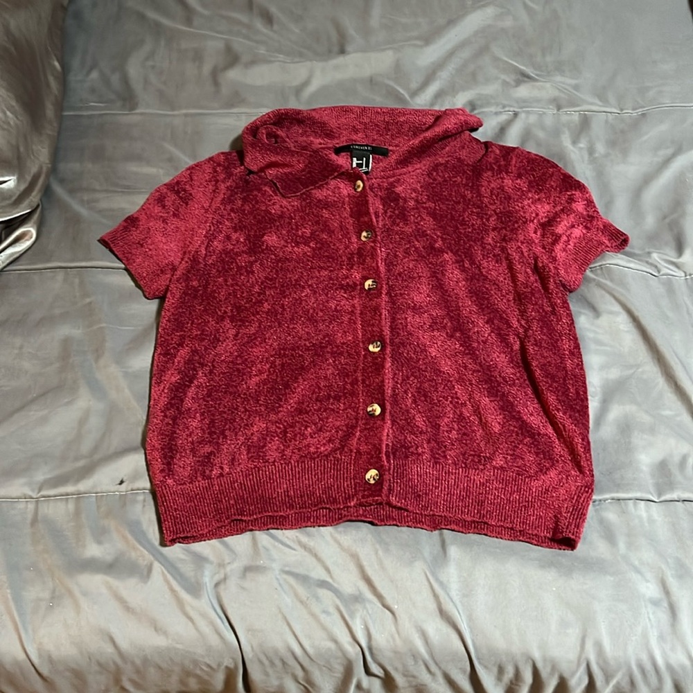 Forever 21 US S, cropped collared sweater
